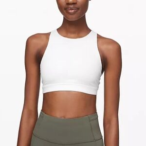 LULULEMON ENERGY BRA HIGH NECK White Sz8
